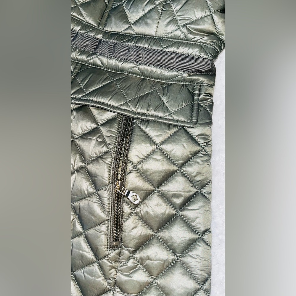 Kate Spade Quilted Hooded Sherpa Trim Coat sz L - Picture 7 of 14